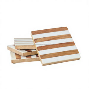 Posavasos personalizados de la mejor calidad, madera de mango de madera dura, decoraciones de mesa de resina, alfombrillas y almohadillas de calidad - Product Image 1