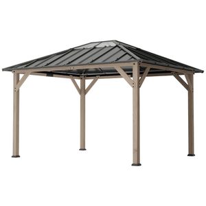 Pérgolas y Toldos de Madera de Nogal Claro, Elegantes Pérgolas, Gazebos y Pabellones - Product Image 5