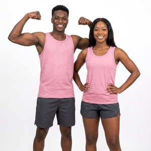 <b>Men's</b> Sporty Gym Fitness <b>Singlet</b> Tank Top Knitted 100% Polyester Eco-Friendly Quick Dry Breathable Custom Logo Plus Size - Product Image 3