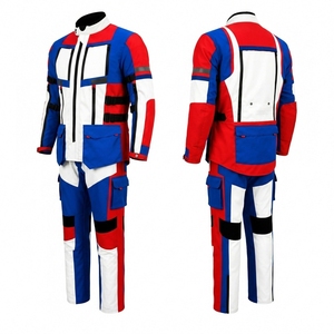 Traje de motocicleta de 3 capas para hombre, impermeable, de poliéster, protección para todas las estaciones, multicapa, para carreras de motocicleta - Product Image 2