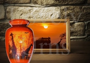 Urna Funeraria de Jirafa para Cenizas, Contenedor Conmemorativo de Animales de Safari, Recuerdo Elegante y Duradero de Primera Calidad - Product Image 2