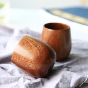 Mug en bois de style classique fait à la main, écologique, léger, 200 ml, pour le thé, le café, cadeaux d'affaires, créations Lavie - Product Image 5