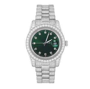 Reloj de Lujo con Diamantes Estilo Hip Hop, Movimiento Automático, Relojes de Lujo con Moissanita VVS1, Reloj con Diamantes Incrustados para Él - Product Image 4