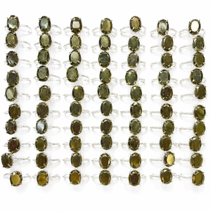 Crystals Semi Precious Stone 100% Natural Pyrite <b>Ring</b> Gemstone Adjustable German Silver Handmade Crystal Healing Jewelry - Product Image 1