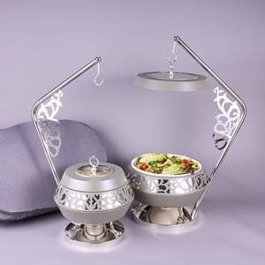 ถาดอุ่นอาหารสแตนเลสเคลือบทองคุณภาพพรีเมียม พร้อมฝาปิด สำหรับงานจัดเลี้ยง โรงแรม ร้านอาหาร และใช้ในบ้าน - Product Image 1