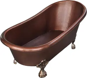 Bañera de Cobre de Lujo de Nuevo Diseño, Estilo Esquina Redonda, Ahorra Espacio, Tamaño Pequeño Pero Profunda, Gran Capacidad, Bañera con Patas - Product Image 2