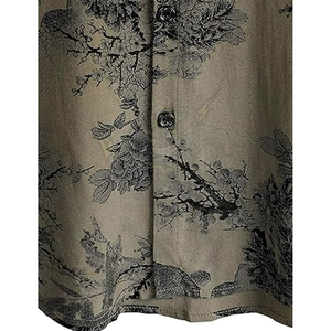 เสื้อเชิ้ตฮาวายลายดอกไม้แขนสั้นสำหรับผู้ชาย สวมใส่สบาย ระบายอากาศได้ดี เหมาะสำหรับวันหยุดพักผ่อนริมชายหาดในฤดูร้อน - Product Image 4