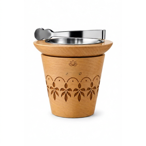 2026 Latest Wooden Bakhoor <b>Incense</b> <b>Holder</b> With Leather Lace Cutout For Ramadan Eid Mabkhara Oud Burner for Home Table Decoration - Product Image 5