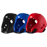 Protège-tête de boxe en cuir noir et marron, équipement de protection avec fermeture auto-agrippante pour adultes, unisexe, utilisation universelle