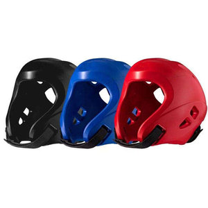 Protège-tête de boxe en cuir noir et marron, équipement de protection avec fermeture auto-agrippante pour adultes, unisexe, utilisation universelle - Product Image 5