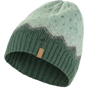 Unisex Hand Knitted Beanie Hat Green Dot Pattern Acrylic <b>Winter</b> <b>Cap</b> Adult 56-58CM Casual Style Outdoor Use - Product Image 1