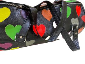 SALE BAG VALENTINEDAY Genuine Leather Duffle/Travel Bag for Women with Adjustable Shoulder Strap Rivet & Chains Decoration - Product Image 4