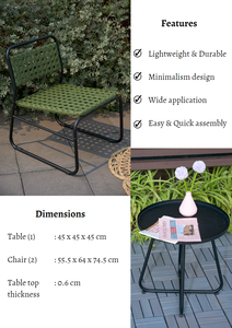 Moderno Conjunto de Muebles de Mimbre de 3 Piezas para Exteriores, para Apartamento, Jardín, Sala de Estar, Patio, Hotel, Parque - Product Image 6