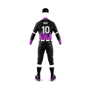 Good Quality Custom Baseball Jersey Uniform design custom sublimated youth button <b>down</b> softball baseball uniform - Product Image 5