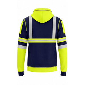 Ropa de Seguridad de Alta Visibilidad, Reflectante, de Algodón y Poliéster, Transpirable, de Secado Rápido, Chaqueta de Invierno para Guardias de Seguridad, Sudadera con Capucha de Alta Visibilidad para el Trabajo - Product Image 3