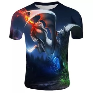 T-shirt décontracté pour homme en polyester/coton de qualité supérieure, couleur unie, sublimation, best-seller, surdimensionné, écologique, séchage rapide - Product Image 3