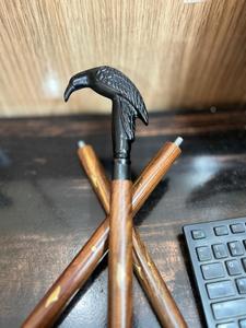Bastón de Madera Vintage Hecho a Mano con Mango en T Negro de 36 Pulgadas, Bastón Redondo Pulido para Caminar - Decoración del Hogar para Navidad y Acción de Gracias - Product Image 3