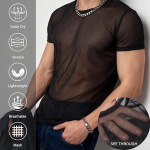 Camisetas Deportivas Negras de Cuello Redondo, Ajustadas, Casuales, para Gimnasio, Transpirables, Hechas a Medida, en Oferta - Product Image 2