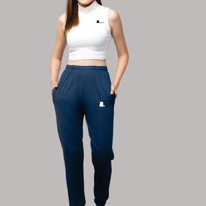 Women's Autumn Casual Breathable Eco-Friendly High Waist Straight Solid Sports <b>Trouser</b> - Product Image 1