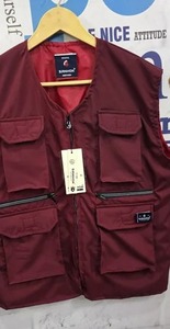 Best Quality Mens Multi Pocket Sleeveless Jacket <b>Utility</b> Cargo <b>Vest</b> for Outdoor Work Photography and Casual Wear for Sale - Product Image 5