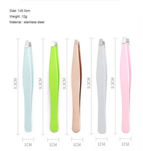 Juego de Pinzas para Pestañas de Acero Quirúrgico MORJE, Punta Suave, Herramientas de Maquillaje de Precisión, 5 Colores - Product Image 4
