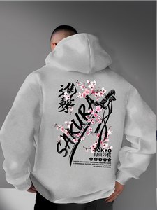 Heavy Blend Plus Size Men <b>Gothic</b> Graphic <b>Hoodie</b> Sweatshirt Long Sleeve Pullover Streetwear OEM ODM Low MOQ - Product Image 1