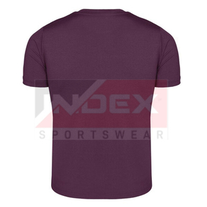 เสื้อยืดแขนสั้นผู้ชายสีส้ม คอโอ ทรงปกติ ผ้าฝ้ายเจอร์ซีย์ ระบายอากาศได้ดี ชุดกีฬาลำลอง โลโก้ด้านหน้า - Product Image 4