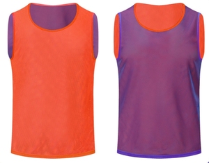Customized Logo 100% Polyester Adult Child Soccer Team <b>Training</b> Sport <b>Bibs</b> Quick Drying Mesh Fabric Scrimmage Reversible Vest - Product Image 6