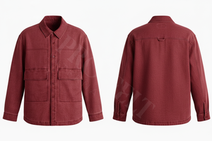 Autumn Outerwear Casual Dress Shirts <b>Jacket</b> Cotton Work Long Sleeve Button Front Pocket Utility Shirt 100% Cotton Dress Shirts - Product Image 4