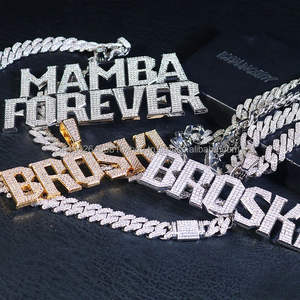 Pendentif Moissanite Sac d'Argent Personnalisé en Argent Sterling 925 Plaqué Or, Collier Hip Hop Iced Charm Certifié GRA, Personnalisable et de Haute Qualité - Product Image 3