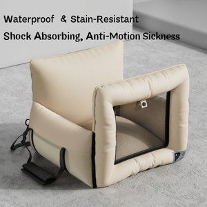 Bolsa de Transporte 2 en 1 para Perros, Cama Elevadora Portátil para Mascotas con Correa de Seguridad y Cojín Lavable para Perros Pequeños, Gatos y Cachorros - Product Image 3