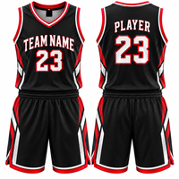 Ensemble d'uniformes de basketball personnalisés en maille respirante – Maillot et short d'équipe avec logo personnalisé, nom et numéro du joueur – Vêtements de sport OEM ODM en gros