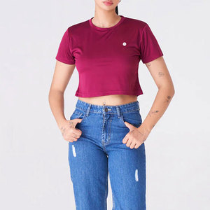 Top corto sencillo para mujer, camiseta informal cómoda y a la moda, camisa ligera para el día a día, esencial para el guardarropa moderno - Product Image 4
