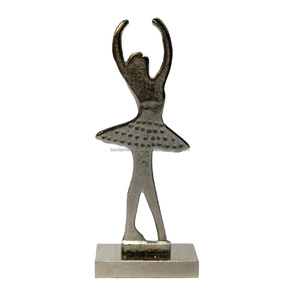 Escultura decorativa de aluminio con acabado de níquel para decoración del hogar Escultura de metal Artículos de regalo de Diwali - Product Image 1
