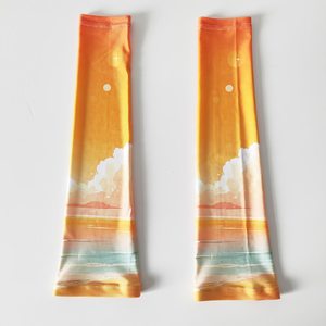 Nuevas Mangas de Ciclismo Personalizadas con Estampado Atardecer Naranja, Anti-UV, Unisex, para Adultos, Deportes al Aire Libre, Compresión, Refrigeración, Diseño Sin Costuras - Product Image 2