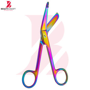 Ciseaux à pansements manuels multicolores en acier inoxydable, ciseaux médicaux pour traumatismes, ciseaux EMT, premiers secours, chirurgie, infirmière, équipement d'hôpital et de clinique - Product Image 4