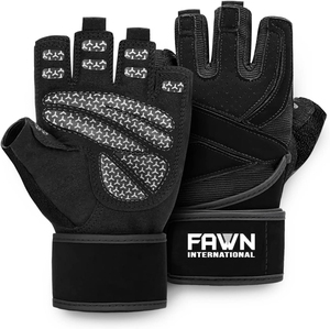 Fawn International Maßgefertigte Leichte Silikon-Fitnesshandschuhe mit Schnürverschluss für Unisex-Training und Gewichtheben - Product Image 1