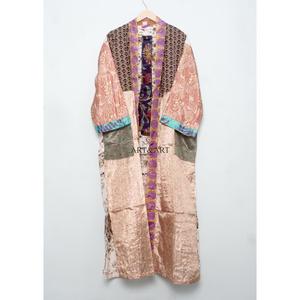 Meilleures ventes : Robes de demoiselle d'honneur élégantes faites à la main en soie longue, style kimono vintage patchwork, taille unique, vêtements de nuit doux pour femmes - Product Image 6