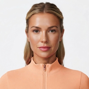 Ensemble athlétique 2 pièces pour femmes, haut à manches longues avec fermeture éclair sur le devant, leggings taille haute, vêtements de sport pour la gym, le fitness et l'entraînement - Product Image 5