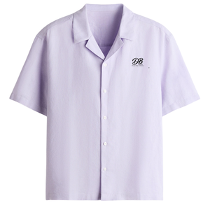Chemise décontractée en mélange de lin, coupe décontractée, boutonnée sur le devant, idéale pour les vacances d'été, respirante et légère, personnalisable - Product Image 1