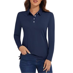 Camiseta de Golf para Mujer, Manga Larga, Estilo Polo, Secado Rápido, Ligera, para Tenis, de Wida Sports - Product Image 2