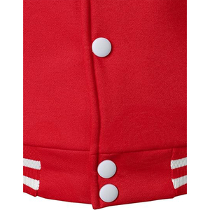 Veste de baseball pour homme, tissu premium, fermeture à boutons-pression, design à bordure côtelée, vêtements décontractés pour l'extérieur et le streetwear - Product Image 5