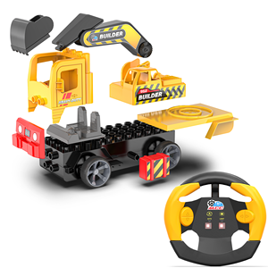 Camion de construction télécommandé Mirana |   Construisez votre propre ensemble de jouets de construction RC pour enfants |   Mode de conduite automatique - Product Image 3