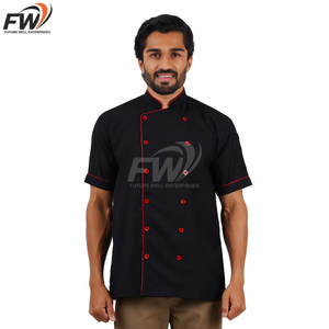 Conjunto de Chaqueta y Gorro de Chef Personalizado de Secado Rápido, Diseño Más Popular de Odm, para Venta al Por Mayor - Product Image 1