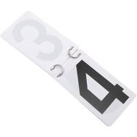 2025 segnapunti portatile 0-9 Flip 6 set carte segnapunti numerate 3 1/8X5 1/2 pollici segnapunti e supporto