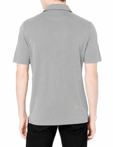 Camiseta de Manga Corta para Hombre, Color Gris, 100% Algodón, con Bolsillo, Estilo Casual, Corte Regular, Transpirable, Antiarrugas, Tejido de Punto - Product Image 3