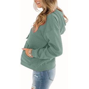 Custom Women <b>Crop</b> <b>Top</b> Hoodie Casual <b>Hoodies</b> & Sweatshirts Pullover Cropped Oversize Hoodie for Woman - Product Image 4