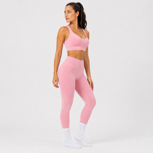 Sujetador deportivo push-up, top corto cómodo para fitness, transpirable, de alto impacto, para entrenamiento en el gimnasio, diseño elegante y moderno, diseño personalizado. - Product Image 5