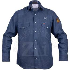 Camisa de Trabajo de Manga Corta con Bloques de Color, 100% Algodón, NFPA 2112 FR, Resistente al Calor 300C-500C, con Paquete de Respirador, Venta al Por Mayor - Product Image 1