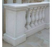 Design moderne Marbre Blanc Balustre Quartzite Agate de pierres précieuses de haute qualité sur mesure pour Villas Jardins Hôtels